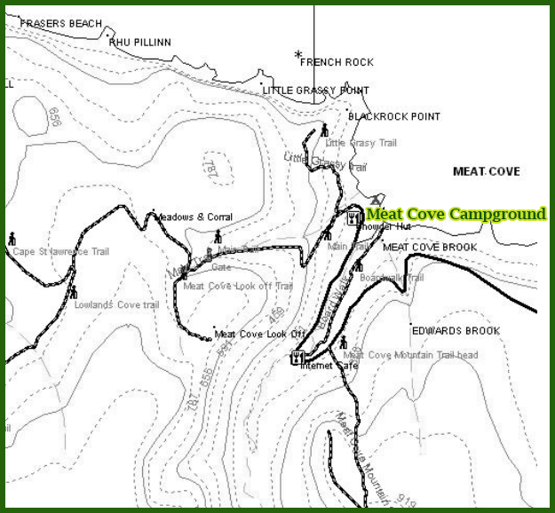 meat cove campground walking trails